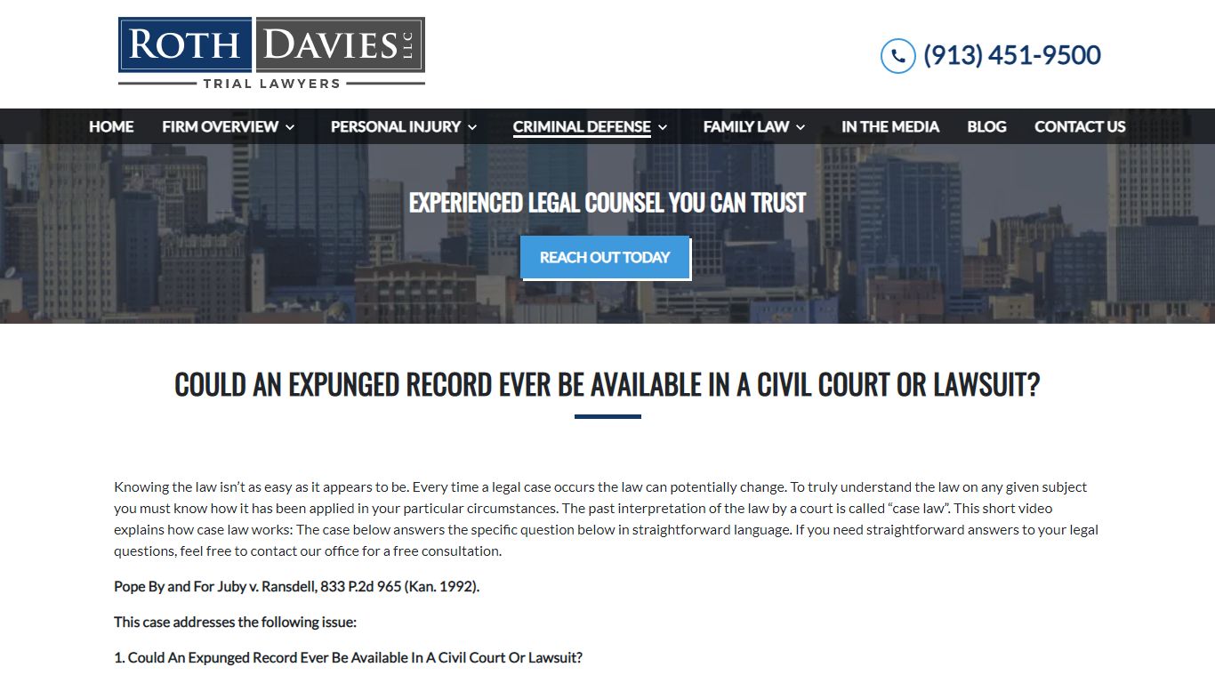 Could An Expunged Record Ever Be Available in a Civil Court or Lawsuit ...